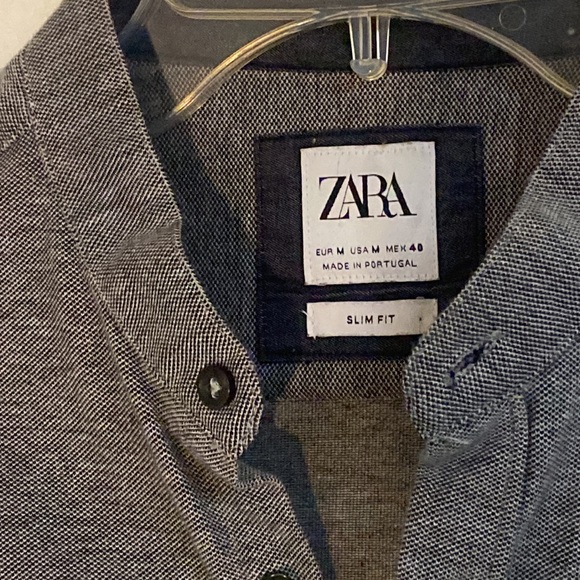 Zara Slim Fit short sleeve button up - Picture 2 of 5